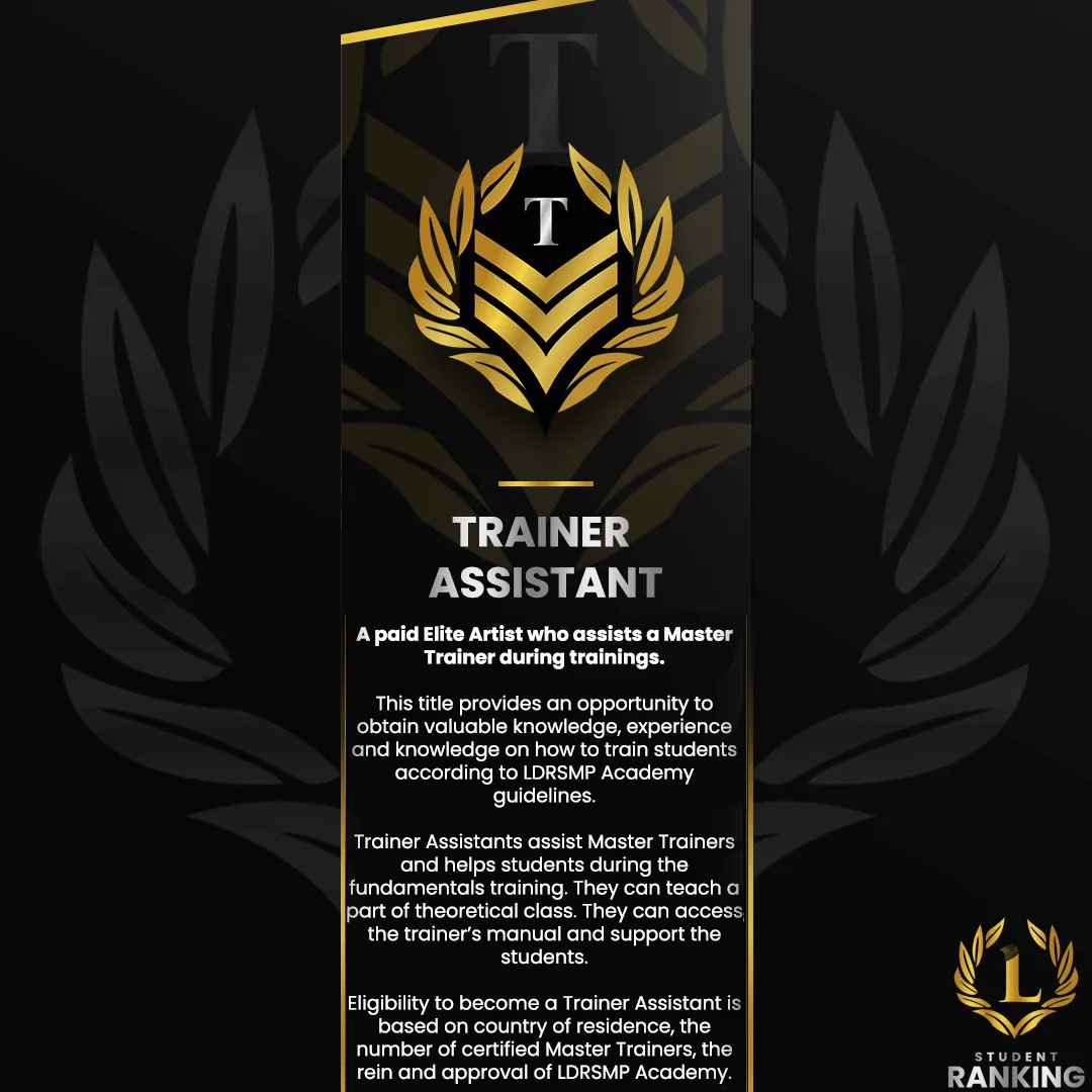 LDRSMP RANKING - Master Trainer Assistant