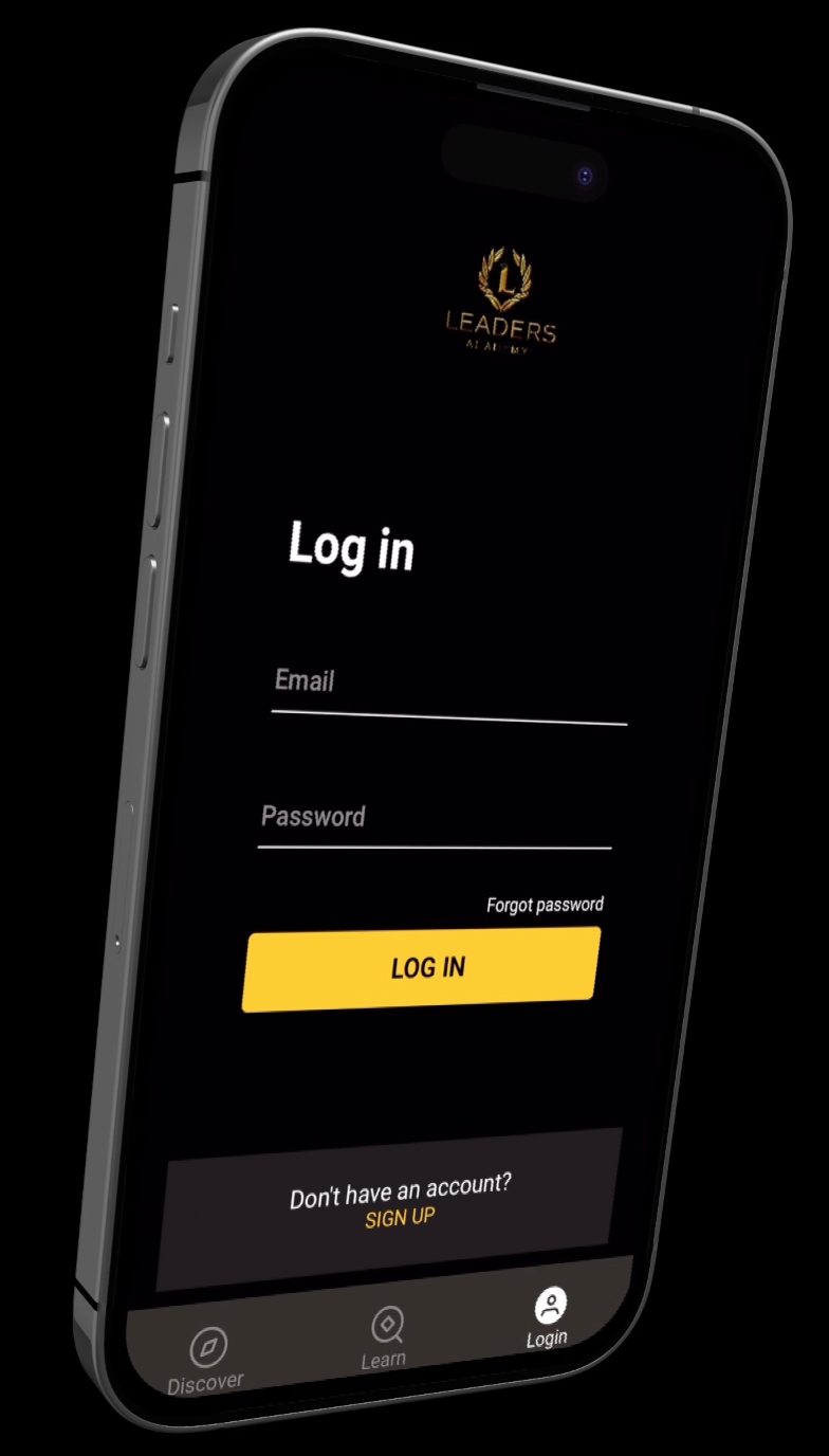 Leader Academy App Log in