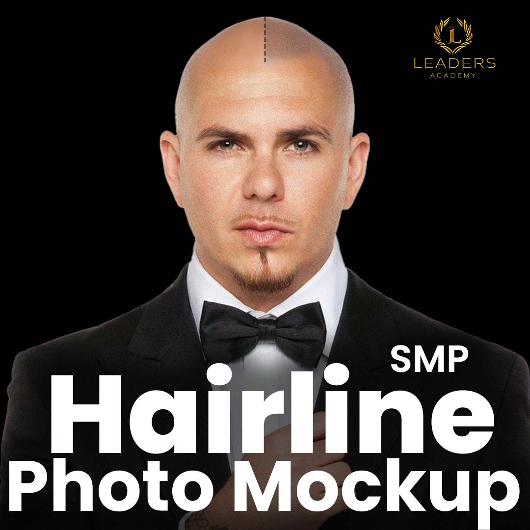 SMP Hairline Photo Mock up - Pitbull SMP